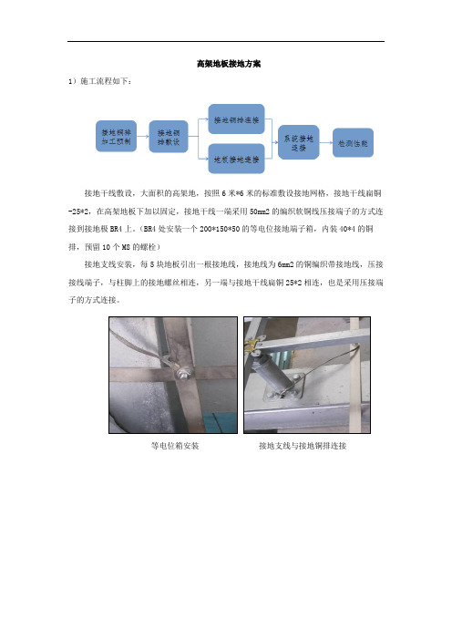 高架地板接地方案