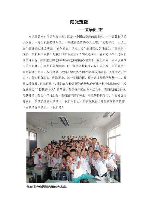 阳光班级(1)