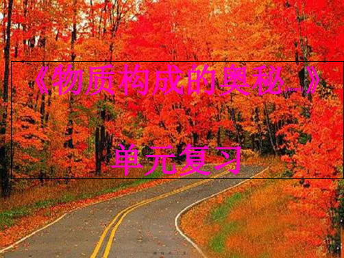 九年级化学上册 第三单元《物理构成的奥秘》课件 