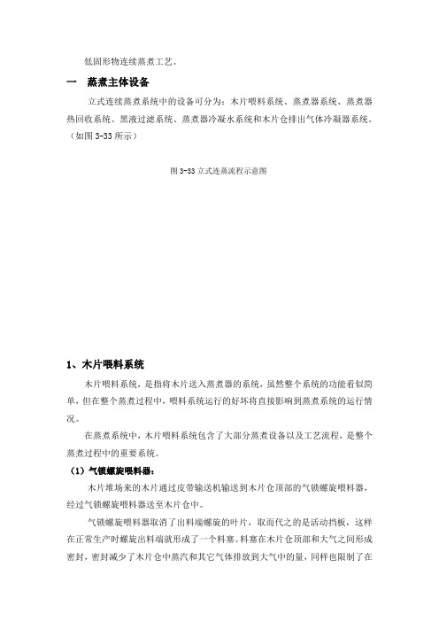 立式连续蒸煮工艺