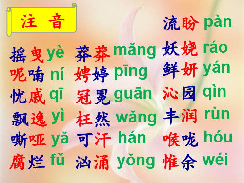 2020部编人教版-中考语文第一轮复习之单元篇 基础知识九上1