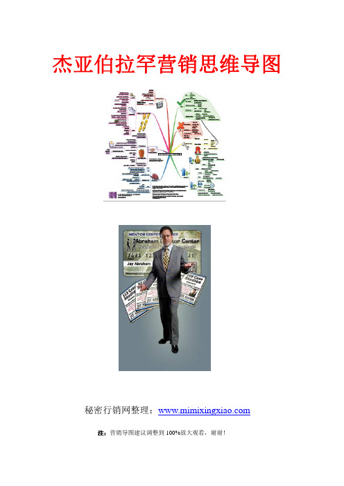 杰亚伯拉罕营销思维导图