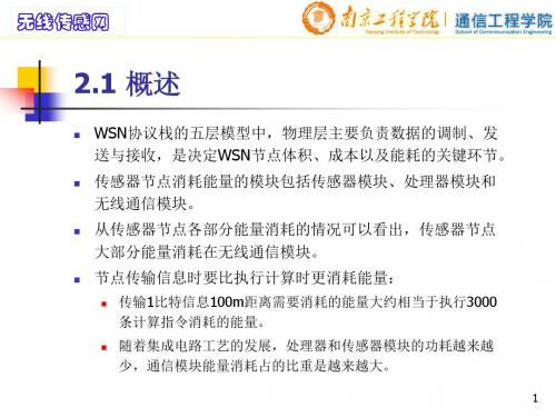 第二章WSN物理层技术2011