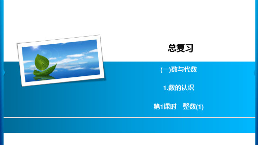 六年级下册数学习题课件-总复习(一) 1 第1课时整数(1) 北师大版(共7张PPT)