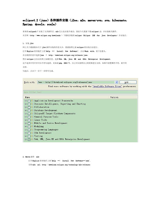 eclipse4.2安装插件