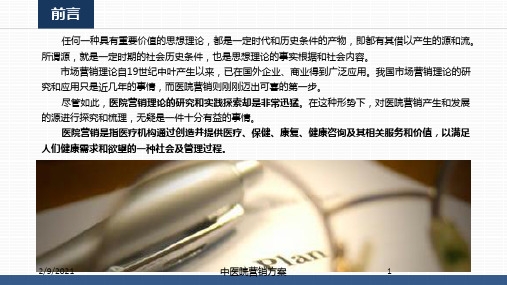 中医院营销方案课件