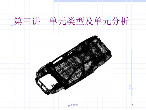 汽车结构有限元分析--单元类型及单元分析  ppt课件