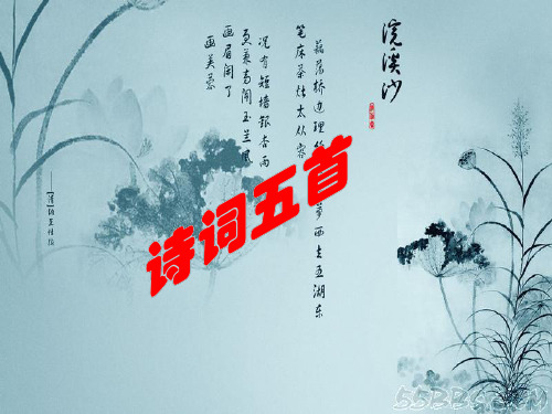九年级语文语文版课件：第29课 诗词五首 (共26张PPT)