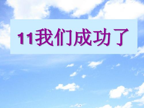 《我们成功了》PPT课件5
