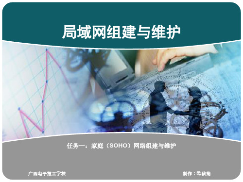 局域网组建与维护(组建家庭SoHo网络)