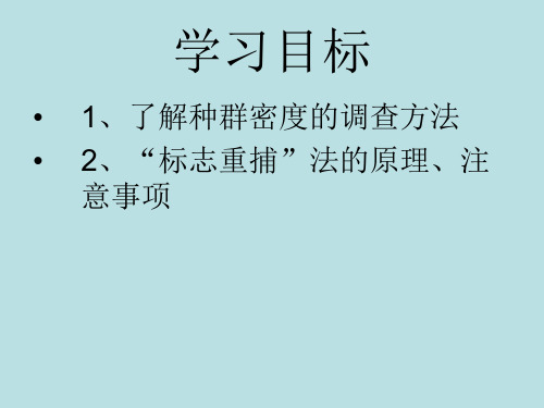 标志重捕法