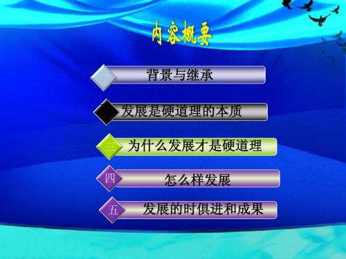 第四组发展是硬道理PPT