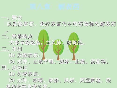 第八章解表药