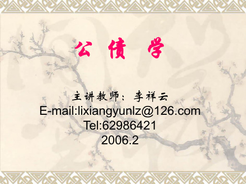 公债学课件(李祥云)