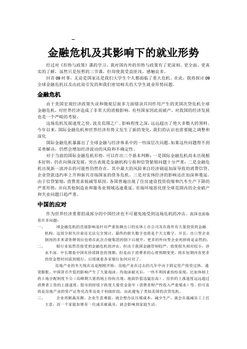 09年形势与政策