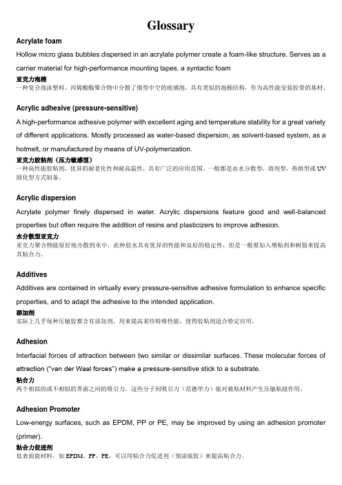 Glossary  中英文版