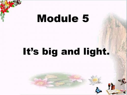 五年级英语下册Module5Unit1《It’sbigandlight》 优秀课件2(新版)外研版(三起)