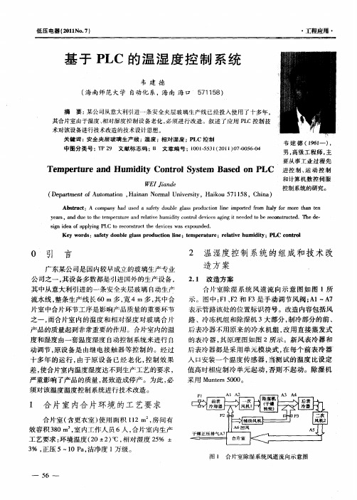 基于PLC的温湿度控制系统