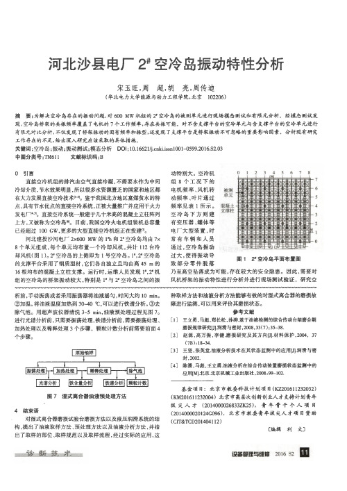 河北沙县电厂2~#空冷岛振动特性分析