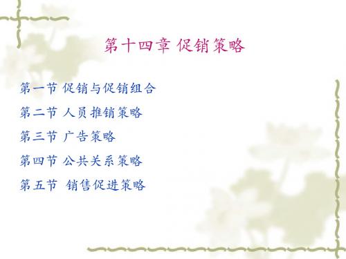 营销学第十四章