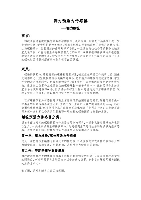美国进口strainsert螺栓预紧力传感器之测力螺栓