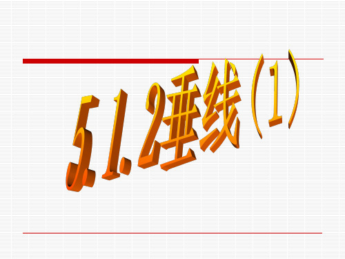 5.1.2 垂线(第1课时)