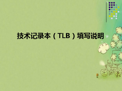 飞行记录本填写规范