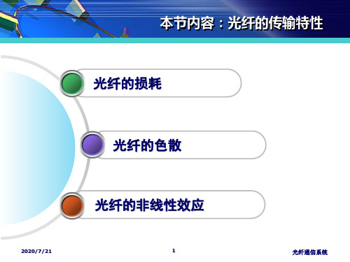 光纤的传输特性