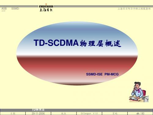 TD-SCDMA 物理层概述