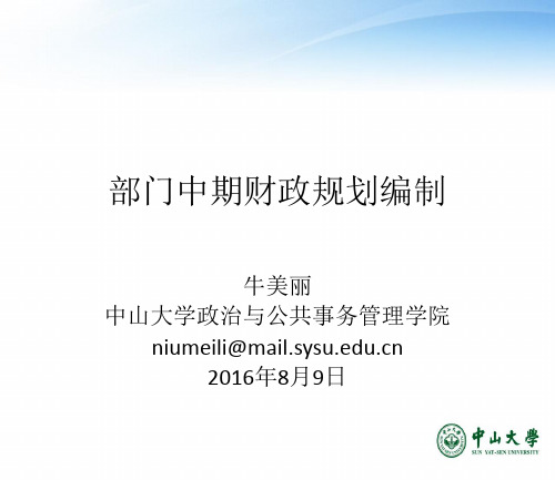 中期财政规划