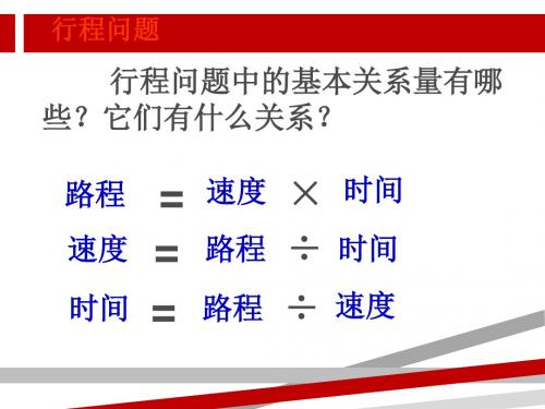 初一上数学一元一次方程应用题行程问题.ppt