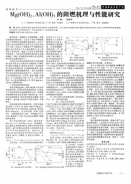 Mg(OH)2、Al(OH)3的阻燃机理与性能研究