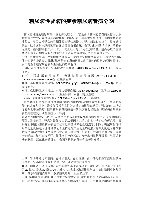 糖肾分期