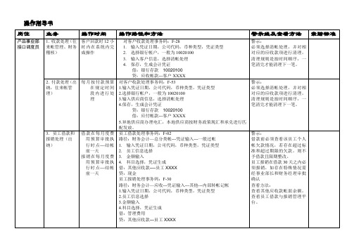 SAP LES操作指导书(财务出纳)