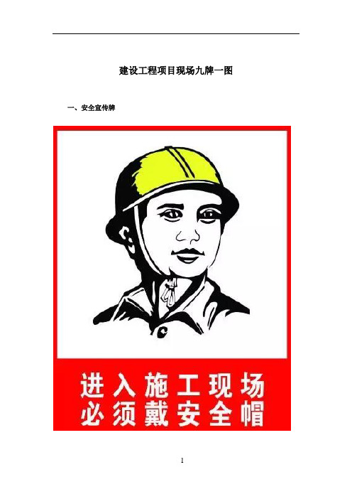 工程施工现场九牌一图