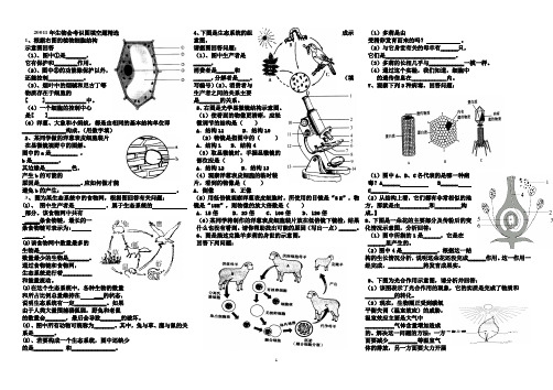 2007年生物会考识图填空题精选讲解