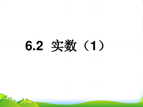 沪科版数学七年级下册第六章《实数》优质公开课课件