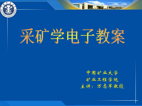 09-第九章  柱式体系采煤法
