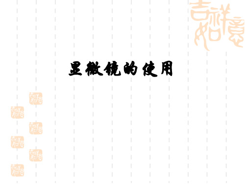 油镜使用及革兰氏染色