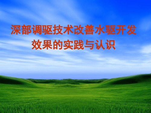 调驱体系的研究及其完善