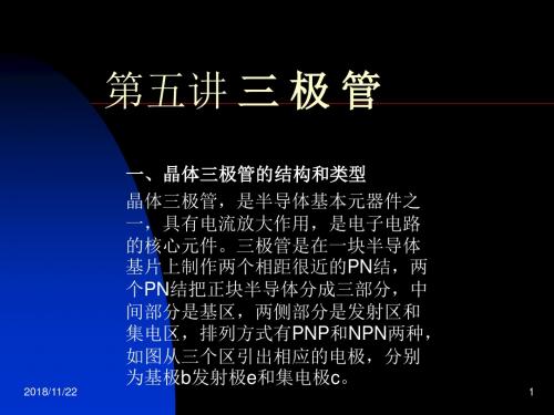 晶体三极管的结构和类型