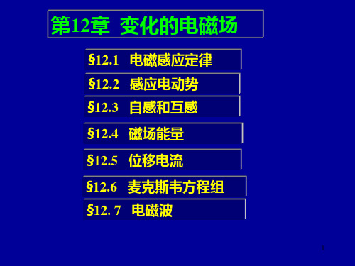 大学物理第十二章变化的电磁场