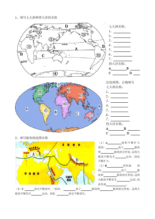 六大板块填图