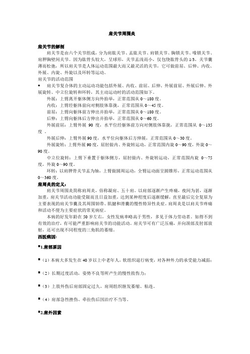 肩周炎讲义