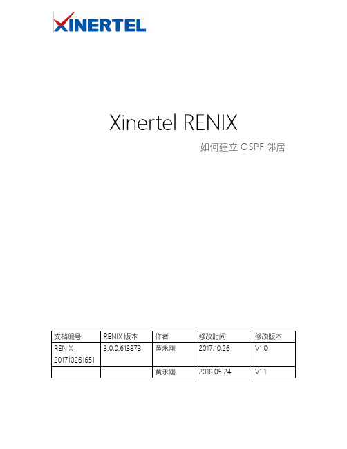 信而泰网络测试仪RENIX_手工建立OSPF邻居