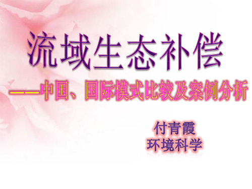 流域生态补偿  PPT