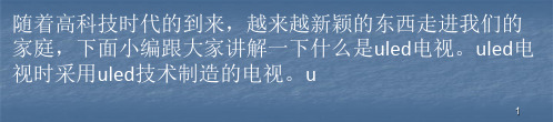 uled电视的基本知识讲解ppt课件