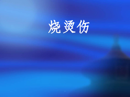 烧烫伤完整ppt课件