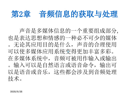 音频信号的获取与处理
