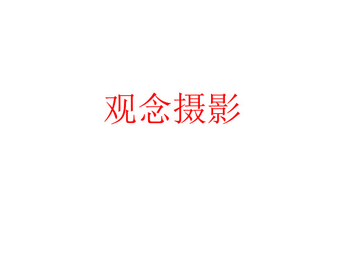 观念摄影及作品欣赏
